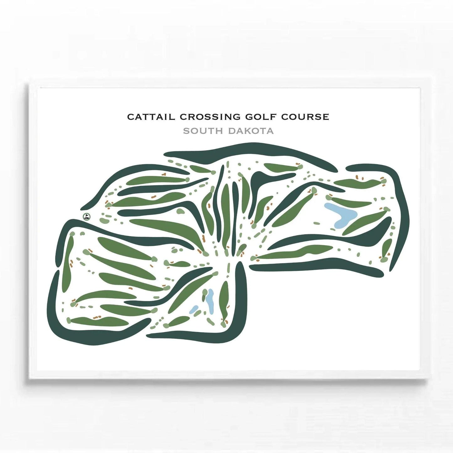 Cattail Crossing Golf Course, South Dakota - Printed Golf Courses