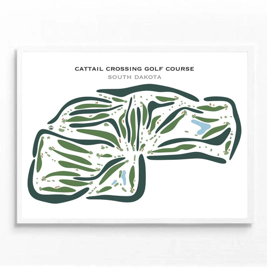 Cattail Crossing Golf Course, South Dakota - Printed Golf Courses