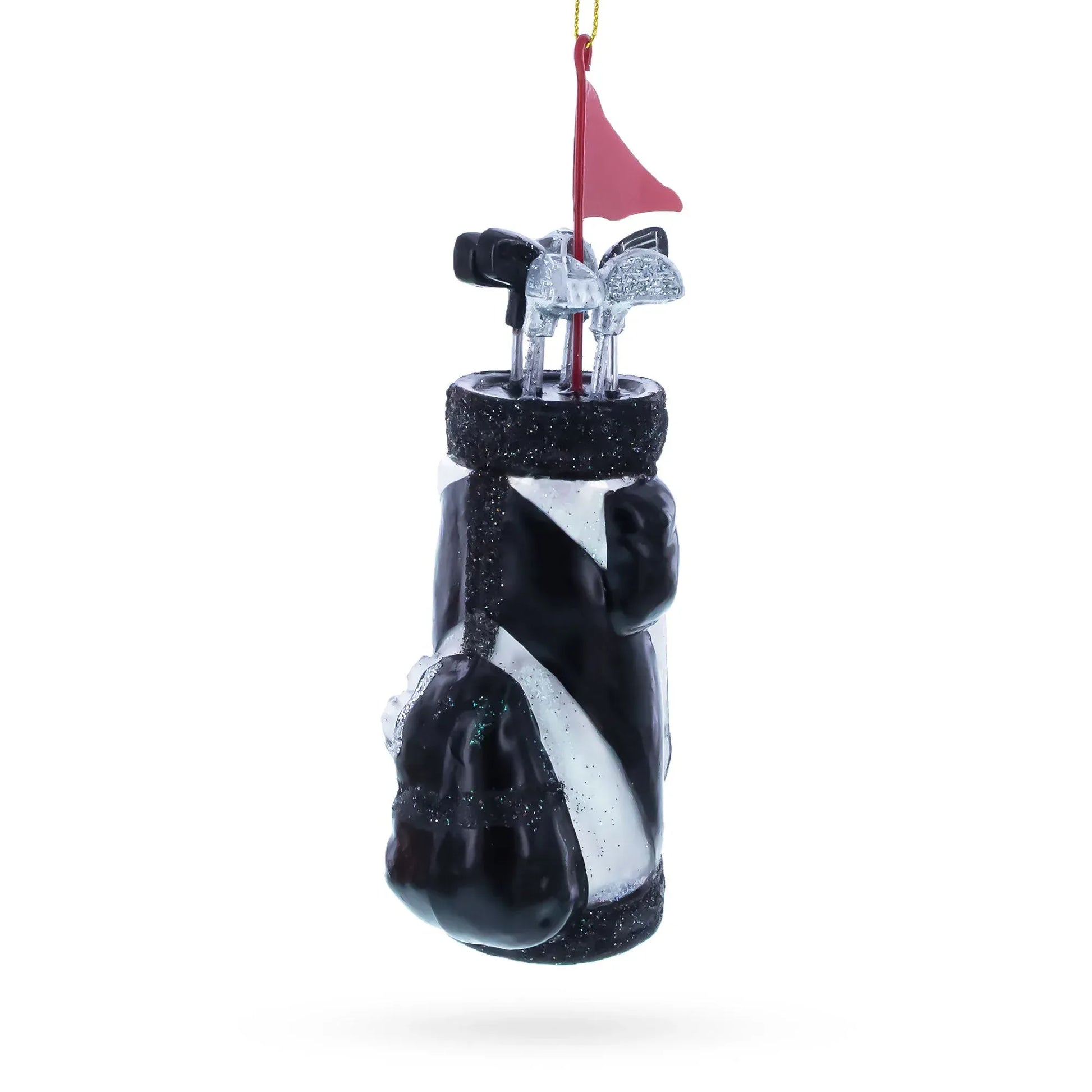 Golf Bag with Clubs Glass Christmas Ornament - GOLF LEAGUE