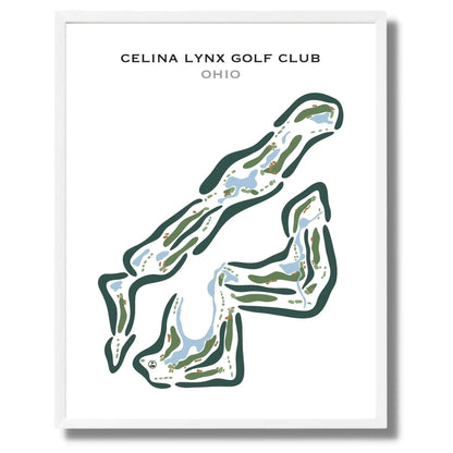 Celina Lynx Golf Club, Ohio - Printed Golf Courses