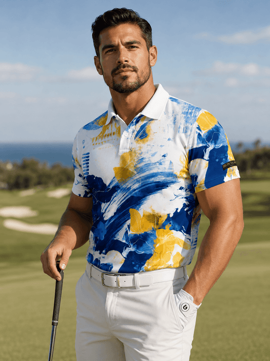 Charged Up Premium Golf Polo