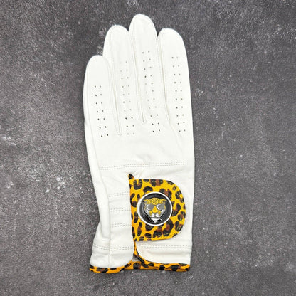 Chelsea Cheetah | Men's White Golf Glove