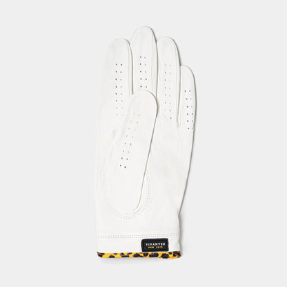 Chelsea Cheetah | Women's White Golf Glove