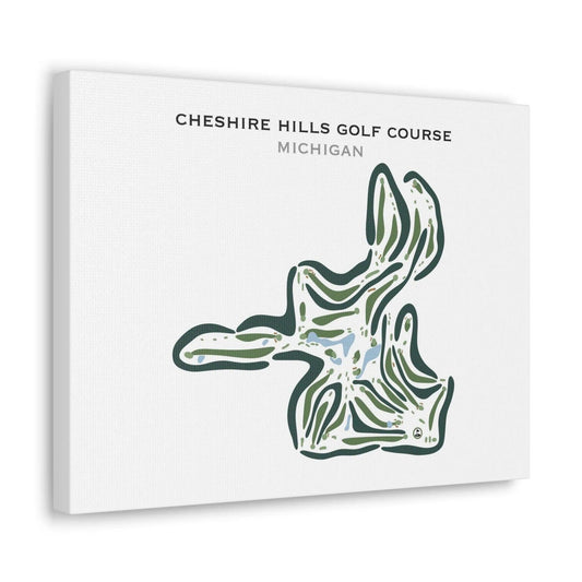 Cheshire Hills Golf Club, Allegan, Michigan - Printed Golf Courses