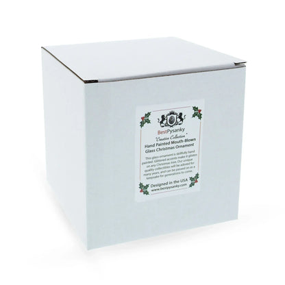 Sporty Tiger Engaged in Golf Glass Christmas Ornament - GOLF LEAGUE