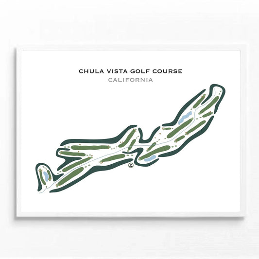 Chula Vista Golf Course, California - Printed Golf Courses