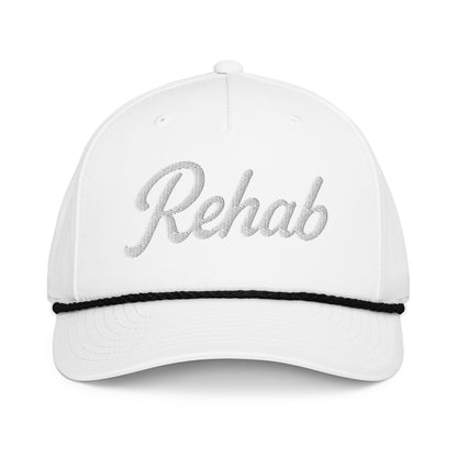 White Rehab Classic rope cap