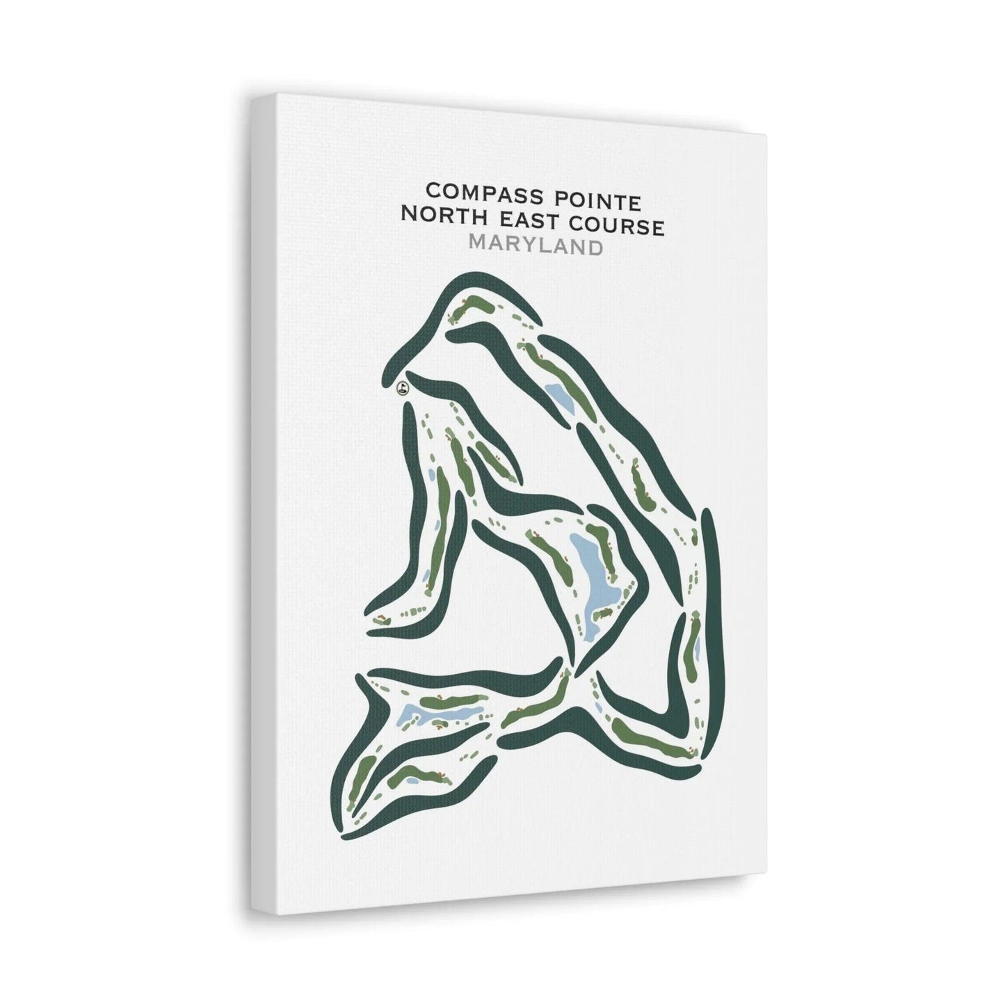 Compass Pointe North East Course, Maryland - Printed Golf Courses