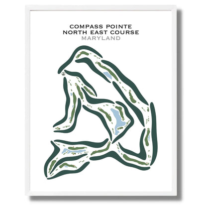 Compass Pointe North East Course, Maryland - Printed Golf Courses