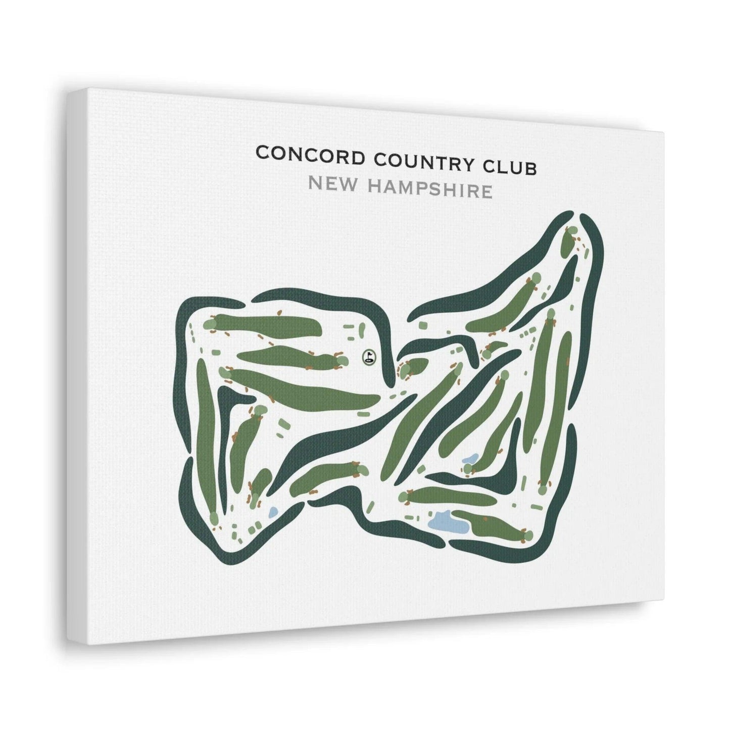 Concord Country Club, New Hampshire - Printed Golf Courses
