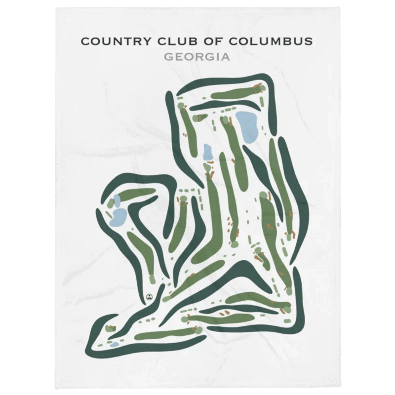 Country Club of Columbus, Georgia - Printed Golf Courses