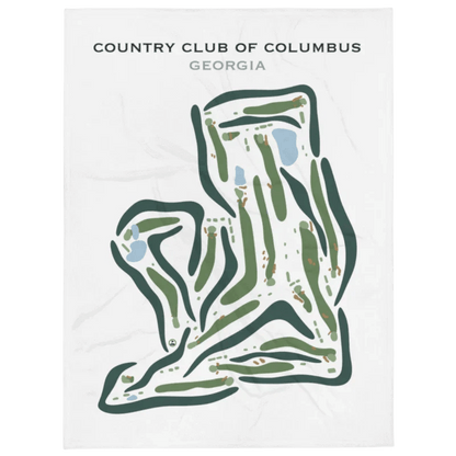 Country Club of Columbus, Georgia - Printed Golf Courses