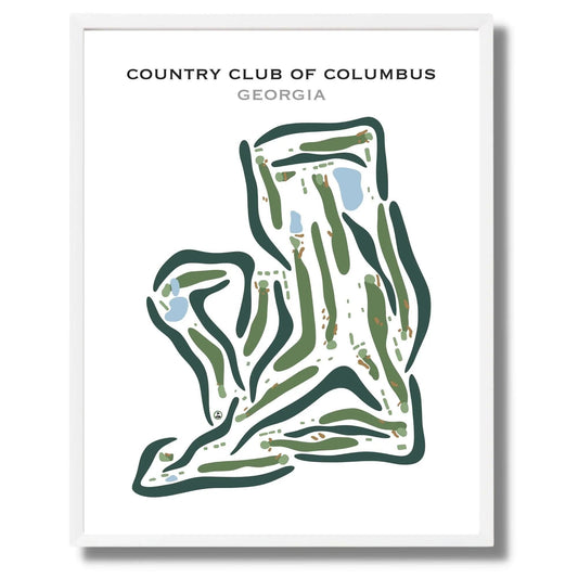 Country Club of Columbus, Georgia - Printed Golf Courses