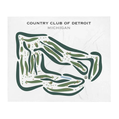 Country Club of Detroit, Michigan - Printed Golf Courses