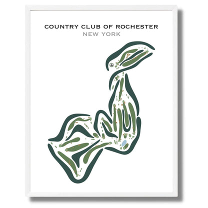 Country Club Of Rochester, New York - Printed Golf Courses