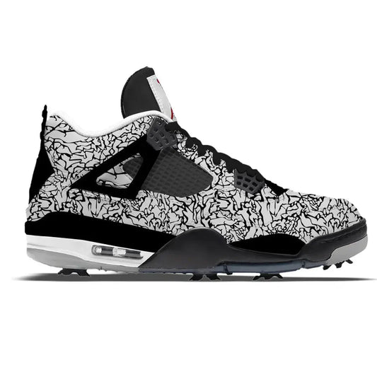 "Crazy Elephant" Jordan 4 Retro Golf Shoes