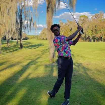 The Bogey Bouquet | Floral Golf Polo for Men