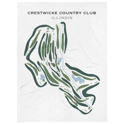 Crestwicke Country Club, Illinois - Printed Golf Courses