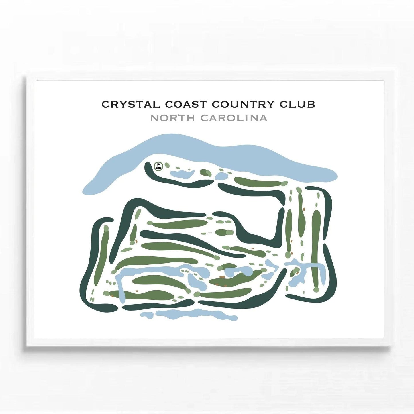 Crystal Coast Country Club, North Carolina - Printed Golf Courses