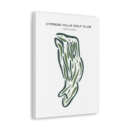 Cypress Hills Golf Club, Indiana - Printed Golf Courses
