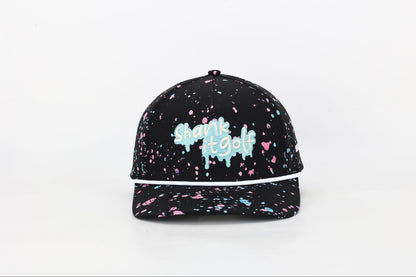 Drippy Black Paint Hat