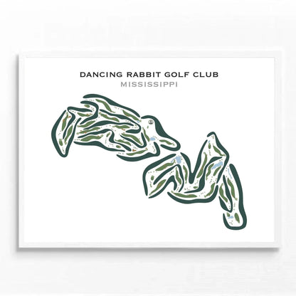 Dancing Rabbit Golf Club, Mississippi - Printed Golf Courses
