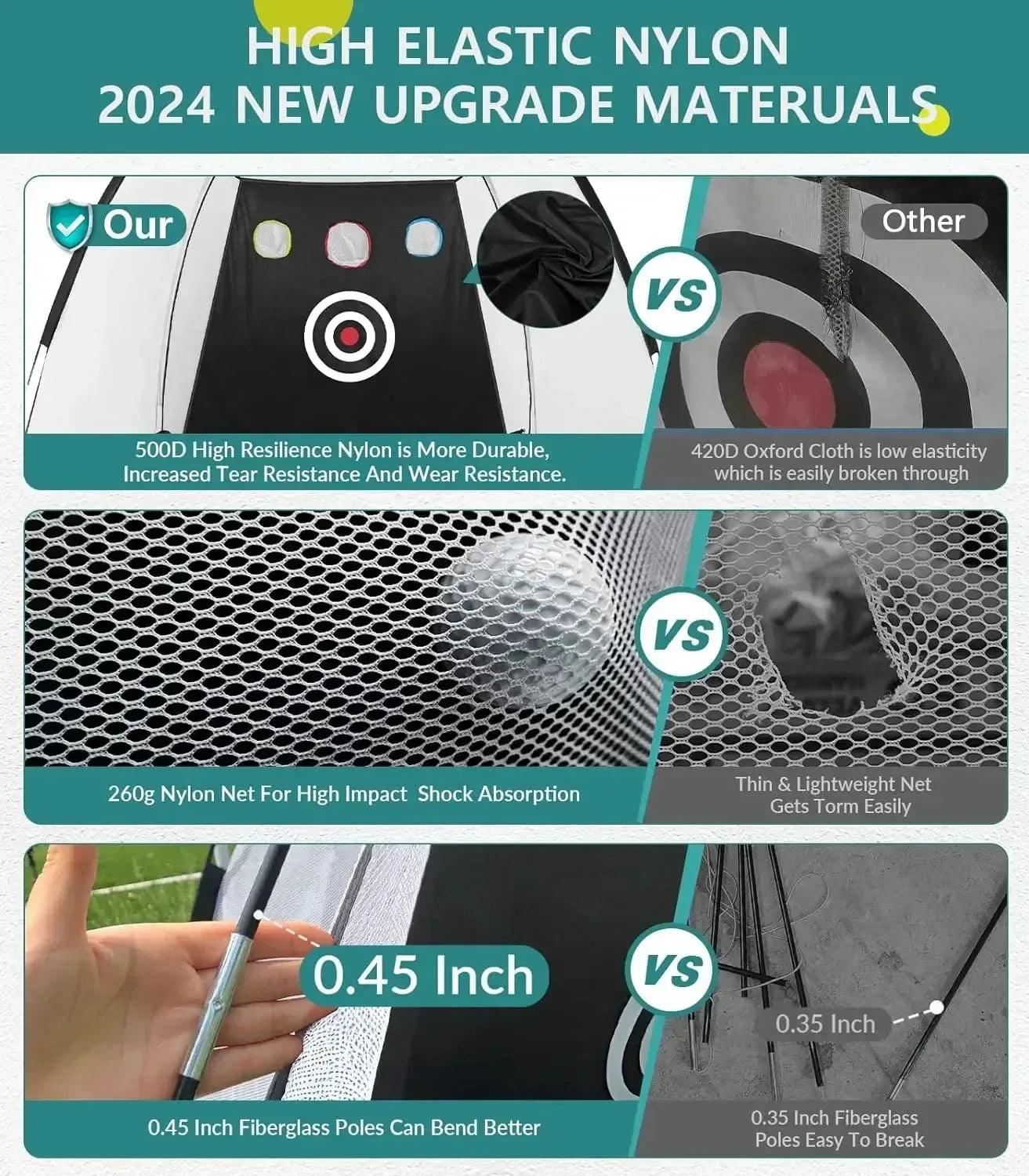 dcutie-10x7ft-golf-practice-net-with-tri-turf-mat-target-carry-bag-for-backyard-training-589662 - GOLF LEAGUE