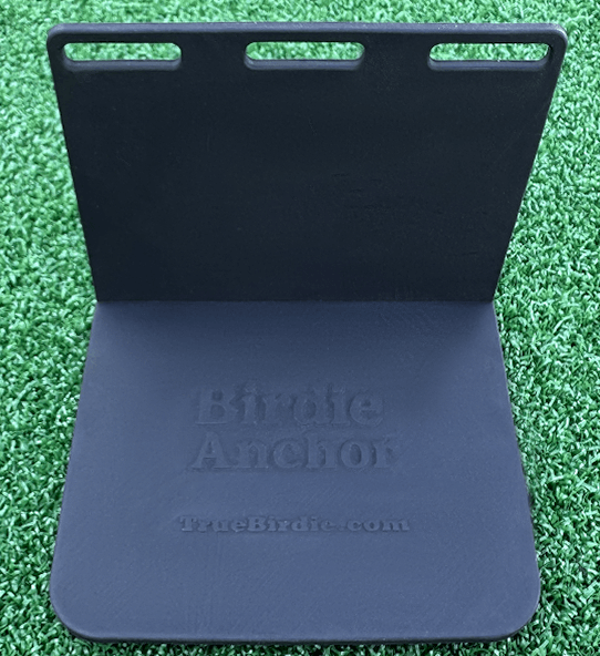Birdie Wedge – Golf Simulator Tee Anchor with Two Sets of Silicone Golf Simulator Tees