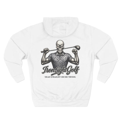 Dead Straight or Die Trying Skull Golf Hoodie — Iron Sight Golf