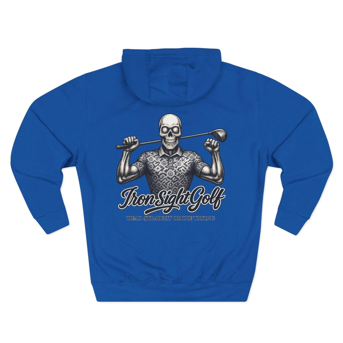 Dead Straight or Die Trying Skull Golf Hoodie — Iron Sight Golf