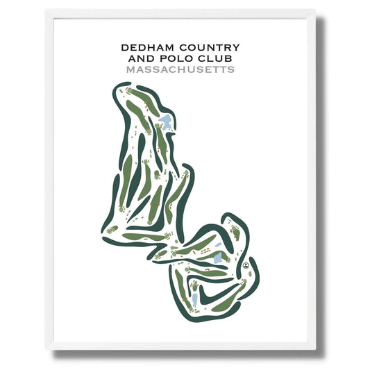Dedham Country and Polo Club, Massachusetts - Printed Golf Courses