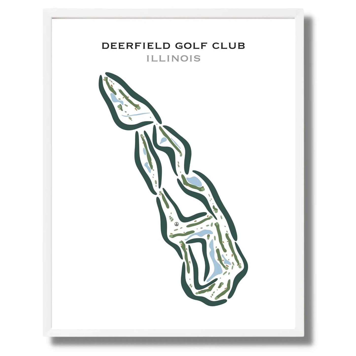 Deerfield Golf Club, Illinois - Printed Golf Courses