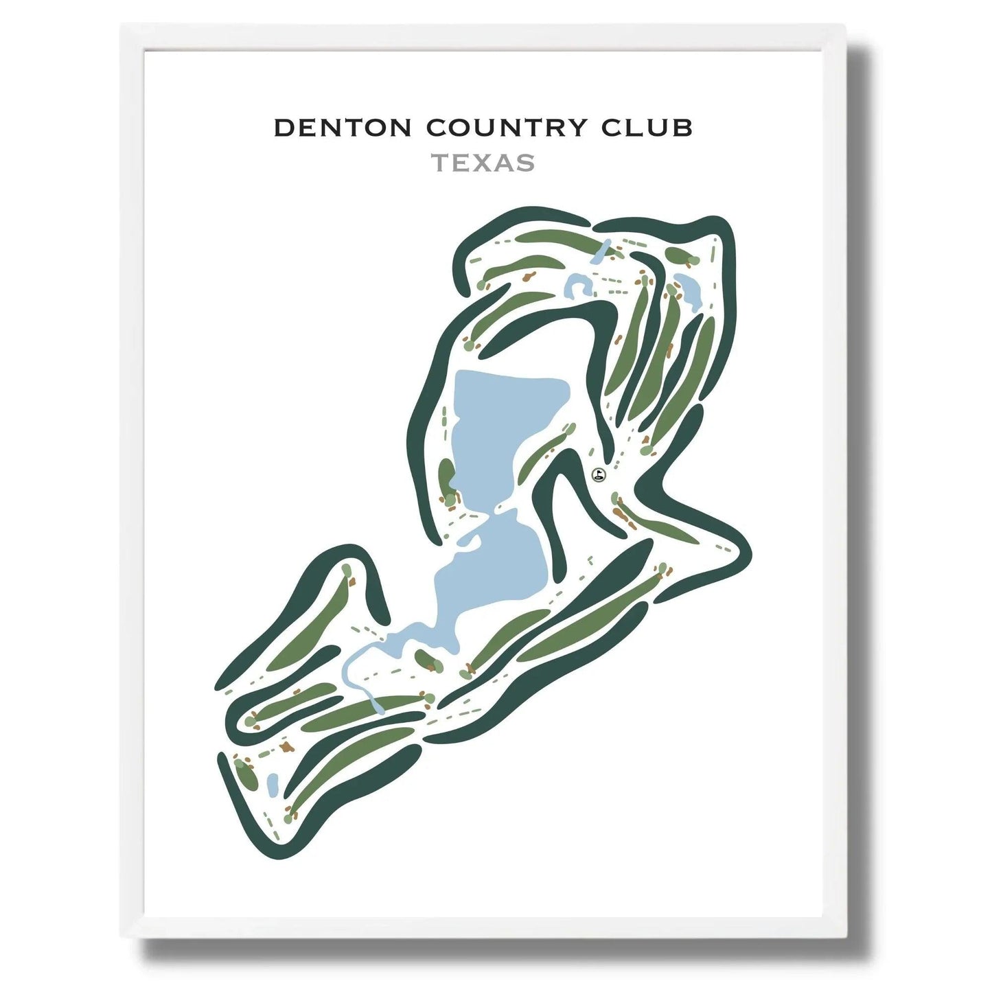 Denton Country Club, Texas - Printed Golf Courses