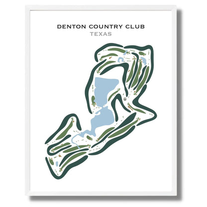Denton Country Club, Texas - Printed Golf Courses