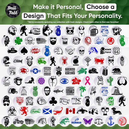 Skull & Crossbones w/Marker - GOLF LEAGUE