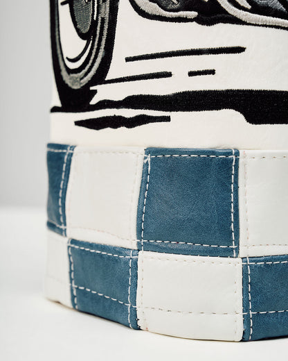 Check Sidecar Driver Barrel - Blue / White