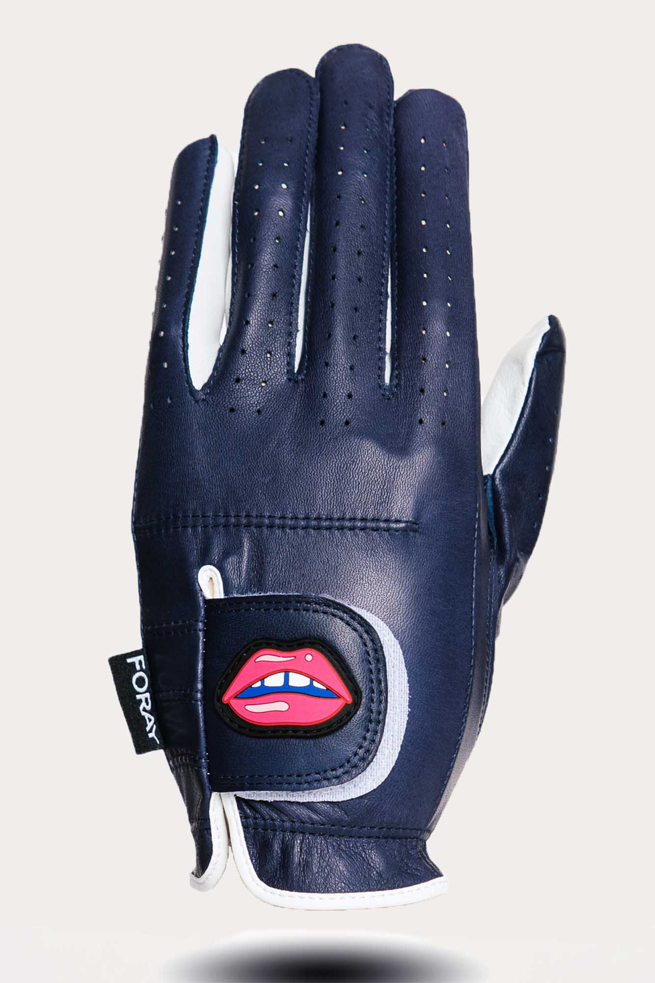 Golf Glove Navy Lip Logo