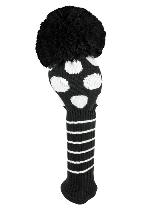 Black & White Dot Driver Headcover - Just4Golf