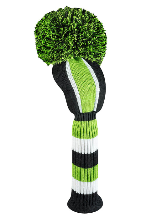 Lime Vertical Stripe Driver Headcover - Just4Golf