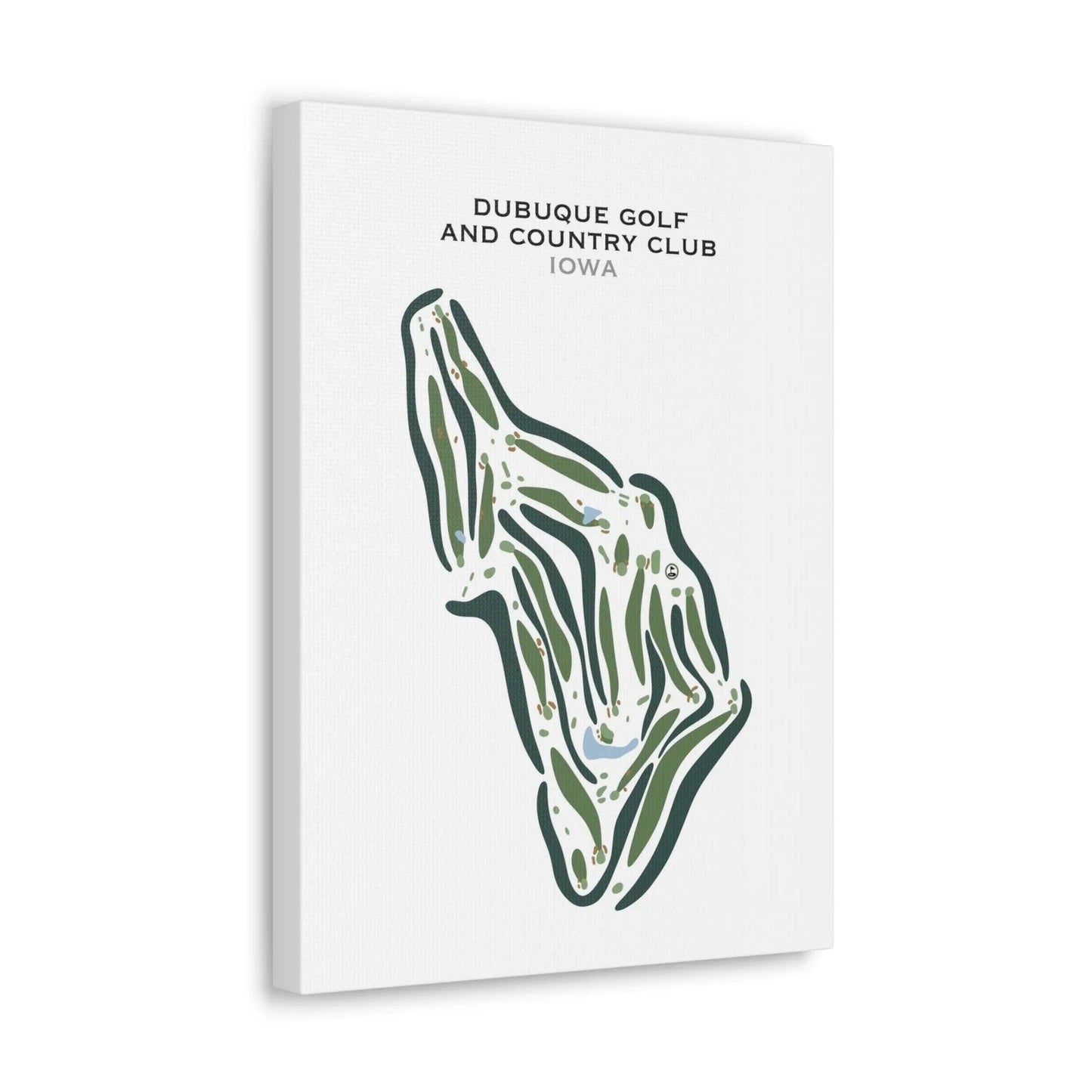 Dubuque Golf & Country Club, Iowa - Printed Golf Courses