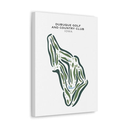 Dubuque Golf & Country Club, Iowa - Printed Golf Courses
