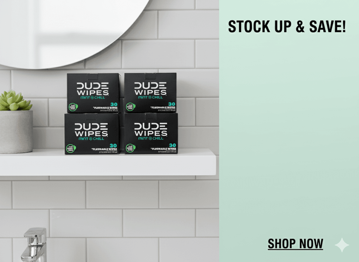dude-wipes-xl-mint-flushable-wipes-4-pack-120-wipes-8109099 - GOLF LEAGUE