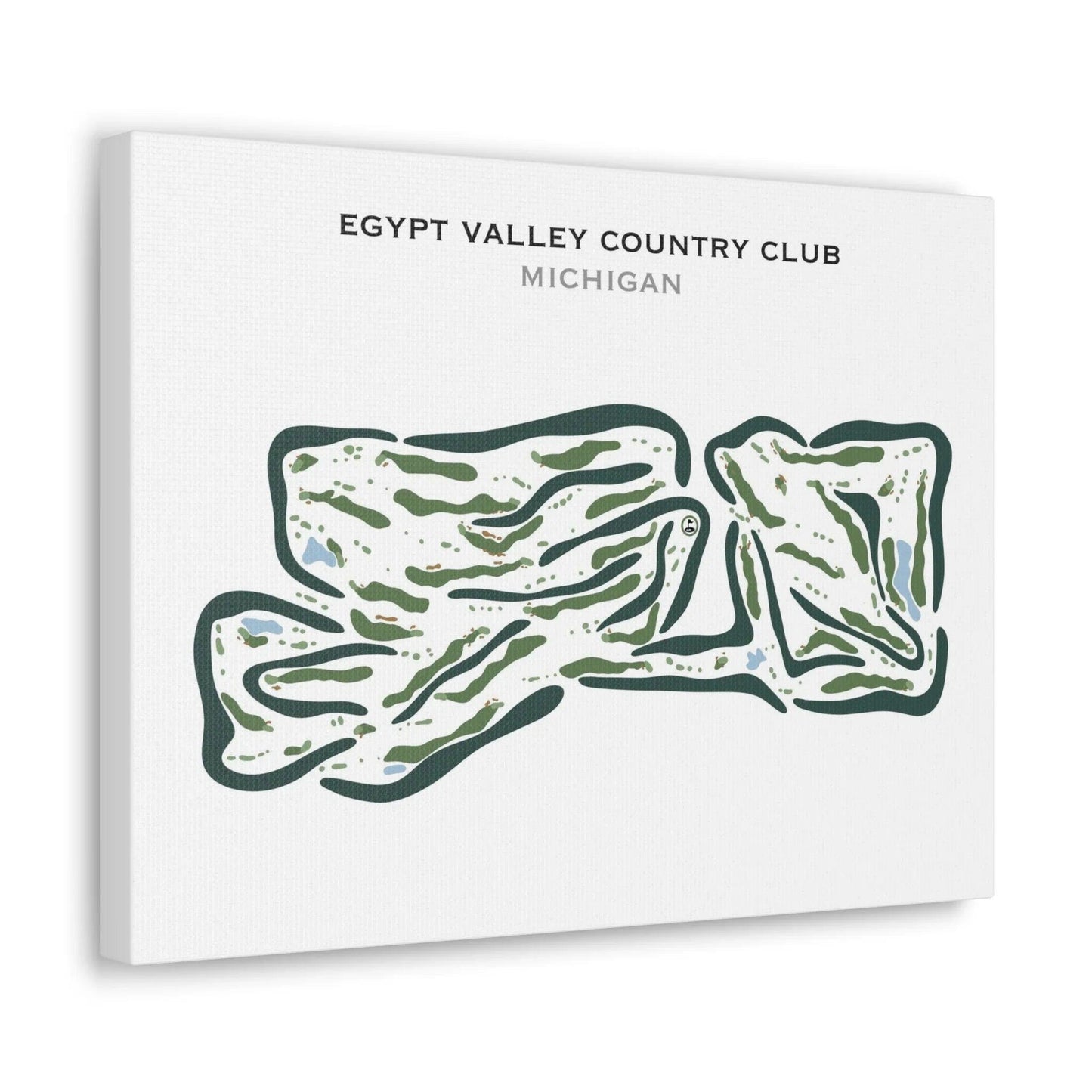 Egypt Valley Country Club, Michigan - Printed Golf Courses