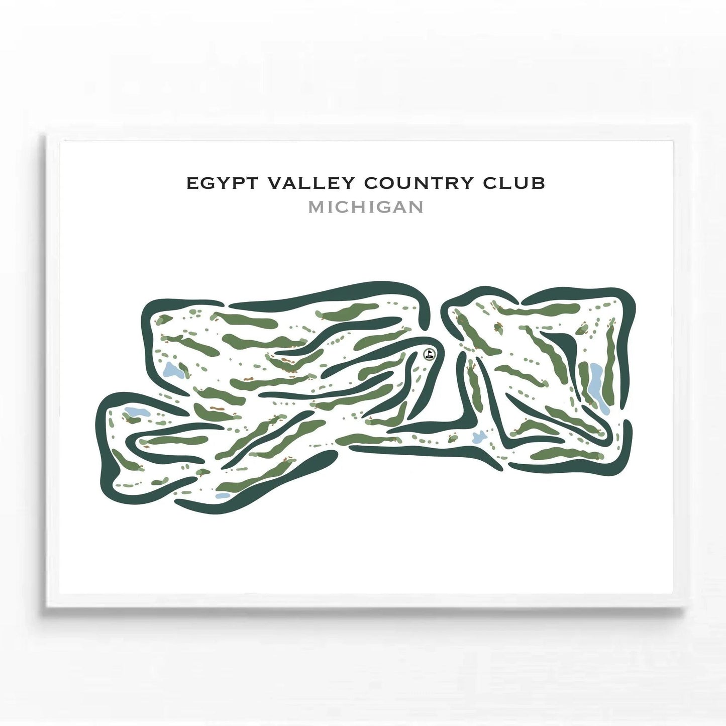 Egypt Valley Country Club, Michigan - Printed Golf Courses