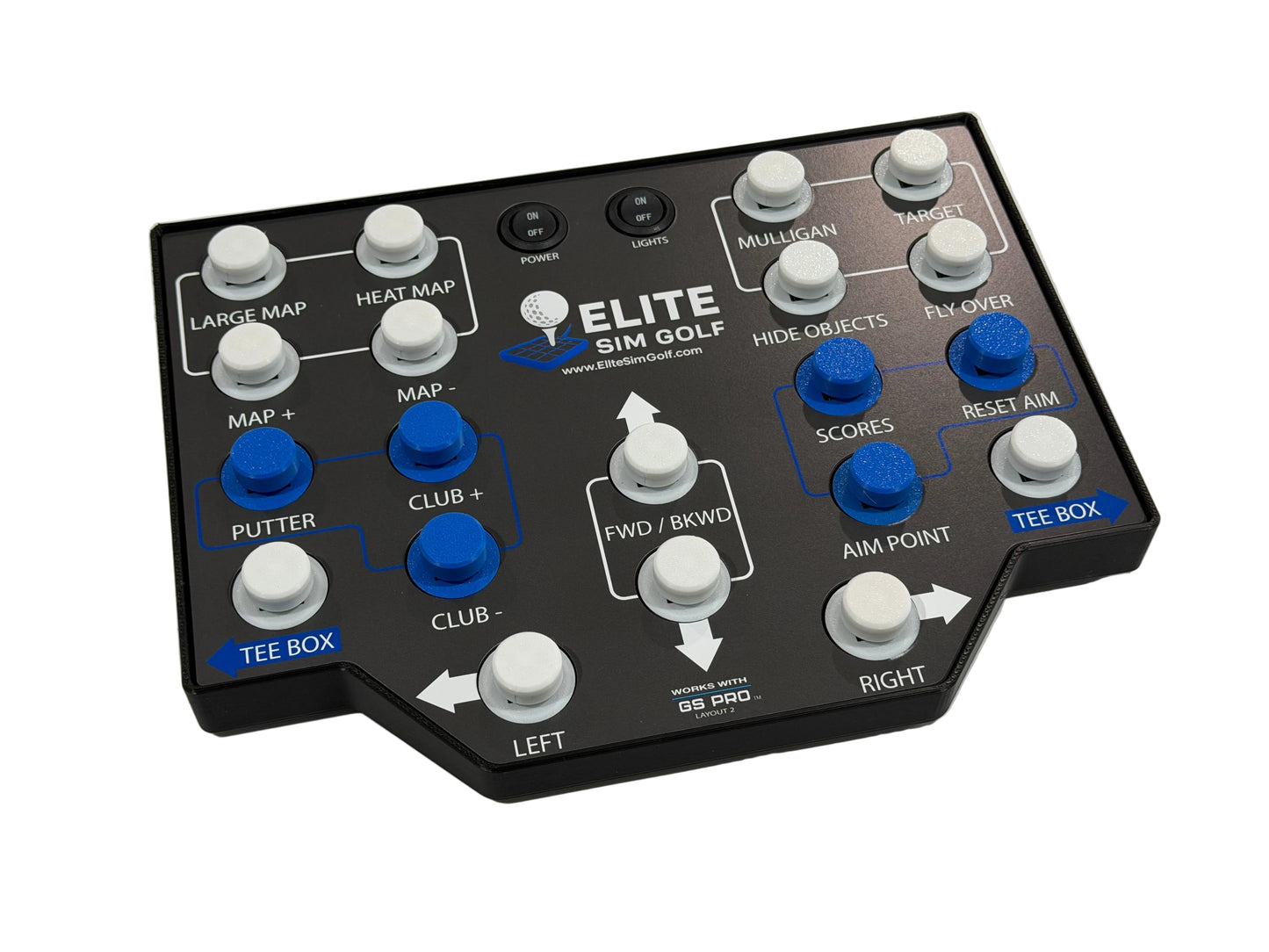 Elite 3 GSPro Wireless Controller (Elite Sim Golf Edition) by Club Keyboard