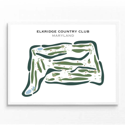 Elkridge Country Club, Maryland - Printed Golf Courses