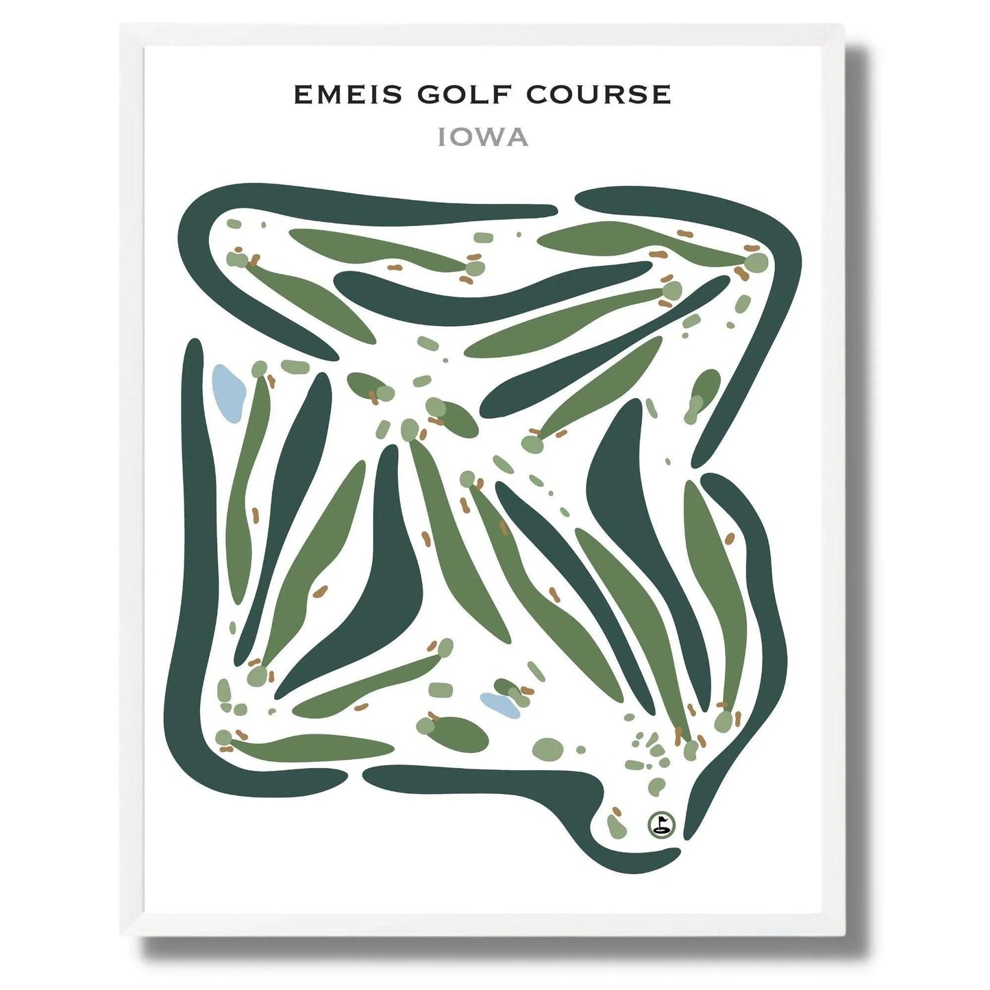 Emeis Golf Course, Iowa - Printed Golf Courses