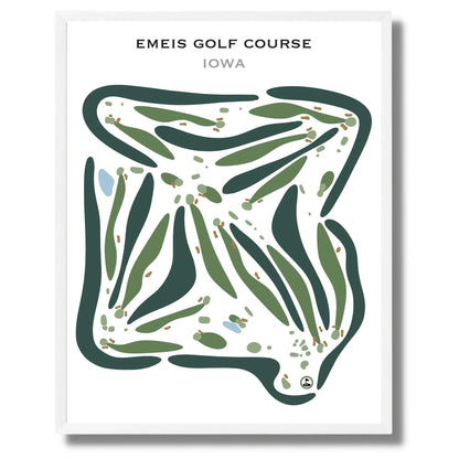 Emeis Golf Course, Iowa - Printed Golf Courses