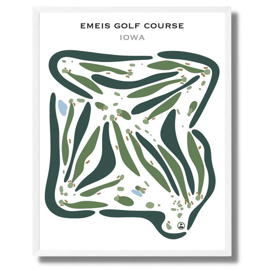 Emeis Golf Course, Iowa - Printed Golf Courses