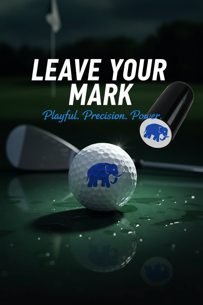 Quick-Dry Golf Ball Stamper